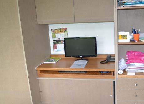 Bureau MDF Brut + Bambou Caramel