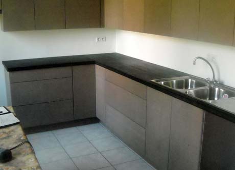 Cuisine MDF à peindre + Bambou noir