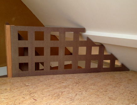 Placard escalier MDF