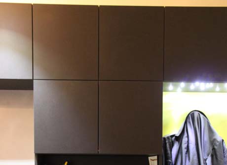 Placard MDF Noir Hall d'entrée